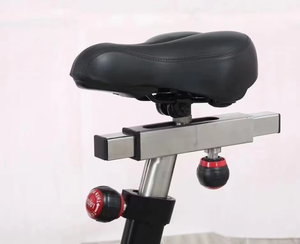 Bicicleta estática de resistencia al aire con asiento y manillares ajustables para entrenamiento cardiovascular en casa, diseño unisex con estructura de acero. - Product Image 4