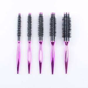 Mini brosses à rouleaux Quiff professionnelles avec <span class=keywords><strong>barbe</strong></span> ronde en ABS Paddle Curl Hair Petit peigne à poils en nylon pour le séchage par soufflage - Product Image 5