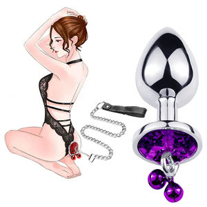 Cloches <span class=keywords><strong>Plug</strong></span> <span class=keywords><strong>Anal</strong></span> avec <span class=keywords><strong>laisse</strong></span> jouets pour adultes godemichet <span class=keywords><strong>Anal</strong></span> en métal jouets sexuels en alliage d'aluminium pour hommes et femmes Juguetes Sexuales - Product Image 1