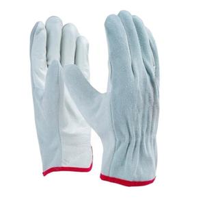 Gants de conduite en cuir de chèvre et cuir fendu Gants de travail de sécurité durables pour l'industrie, la construction et l'extérieur - Product Image 1