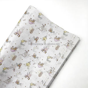 High Quality Custom Printed Cute Pattern Paper Tissue <strong>Tshirt</strong> 17/18 Gsm Wrapping Tissue Paper for Packing Hoodie Sweater - Product Image 1