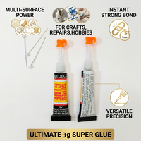 Adhésif Cyanoacrylate Personnalisable Écologique pour Collage Sécurisé Plastique Métal et Plus – Super Colle Forte pour Construction et Emballage