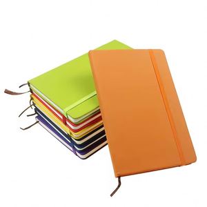 Wholesale Hot Selling PU Leather Notebook Elastic Strap Hard Cover A5 A6 Custom Logo Office Supplier - Product Image 4