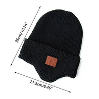 Casquette Bluetooth personnalisée unisexe avec écouteurs sans fil, haut-parleur stéréo et micro intégrés, chapeau Bluetooth chaud