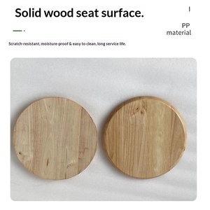 Taburete de Madera Maciza para el Hogar, Barra de Acero Reforzada, Diseño Moderno y Sencillo, Apilable, Muebles para Comedor, Restaurante, Cafetería - Product Image 3