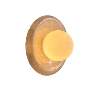 Marble Wall Lamp Led E27 Bulb Base For Bedroom Hotel Villa Background Lighting - Product Image 4