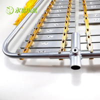 27-Key Marching Metallophone with Strap and Sticks Children Percussion Instrument 60x46cm CE Certified