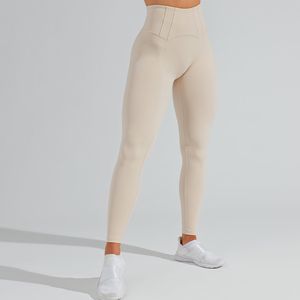 Vêtements de sport OEM, pantalon de yoga en nylon et élasthanne à carreaux, séchage rapide, taille élastique, coupe-vent, respirant, effet push-up, pour la salle de sport et l'entraînement - Product Image 5