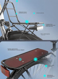 VTT électrique 29 pouces 2025, nouveau, pour adultes, cadre en alliage d'aluminium, moteur central, 7 vitesses, pliable, gravier, rétro - Product Image 6