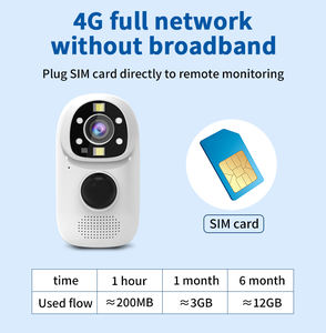 Kamera Baterai Ikevision V380pro PIR 4G SIM 5200mAh CMOS IP66 Tahan Air Penglihatan Malam 1080P Rumah Pintar Nirkabel Pelacak Gerakan - Product Image 6