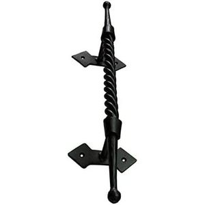 Poignée de porte ambidextre à commande tactile, forgée à la main, revêtement poudré noir, style industriel, pour chambre, hôtel, centre commercial - Coshik Exports - Product Image 4
