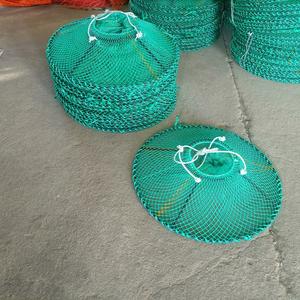 Vente directe d'usine cadre en acier pliable conque pêche Creel <span class=keywords><strong>Cage</strong></span> 60x22x13cm Net & HDPE Construction piège <span class=keywords><strong>à</strong></span> crevettes - Product Image 4