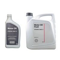 Oli Motor Sintetis dalam Kemasan Plastik 1L dan 4L, Pelumas Mesin Rendah Gesekan untuk Mobil Bensin, SUV, Sedan, Pasokan OEM