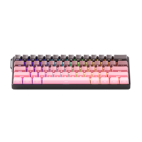 Clavier mécanique OEM FUN60 Ultra TMR/HE magnétique PBT noir rose, compatible multiplateforme, ergonomie RT 0,01 mm, touches multiples