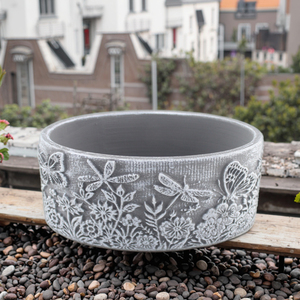 Fabbrica personalizzare fioriera di <span class=keywords><strong>cemento</strong></span> forma rotonda in calcestruzzo giardino vasi di piante decoro pavimento esterno Patio <span class=keywords><strong>vaso</strong></span> di fiori - Product Image 5
