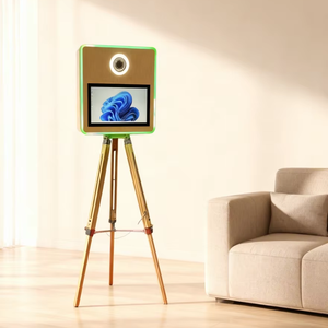 บูธถ่ายภาพกระจกวิเศษลดราคาพิเศษ พร้อมหน้าจอสัมผัส กล้องถ่ายรูปในตัว และเครื่องพิมพ์ (ตัวเลือกเสริม)  พร้อมกระเป๋าเดินทางแบบแข็ง  <span class=keywords><strong>สี</strong></span>เมทัลลิก - Product Image 1