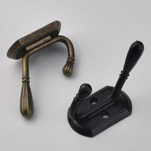 Cast Iron Wall <b>Hooks</b> Rectangle Black Bronze Surface Mounted For <b>Kitchen</b> Clothing Storage - Product Image 3