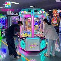 Machine de jeu d'arcade à pièces Funspace pour enfants, cadeau, 4 joueurs, machine de jeu avec prix en pendentif