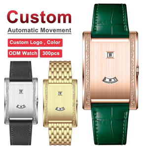 Montre <span class=keywords><strong>automatique</strong></span> mécanique haut de gamme en acier inoxydable personnalisée, avec affichage des heures par saut, brossée et polie, 3 ATM - Product Image 1