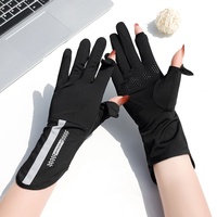 Guantes sin Dedos AILANG de Seda Helada para Mujer, Protección UV, Táctiles para Teléfono, Antideslizantes, Ideales para Conducir y Actividades al Aire Libre - Venta Directa de Fábrica