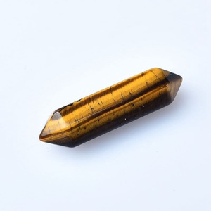 Colgante Hexagonal <span class=keywords><strong>de</strong></span> Doble Punta Hongzhuo, Cristal Natural en Bruto, Ojo <span class=keywords><strong>de</strong></span> Tigre, Cristal Rosa Tallado, Accesorios <span class=keywords><strong>de</strong></span> Joyería DIY con <span class=keywords><strong>Grabado</strong></span> - Product Image 5