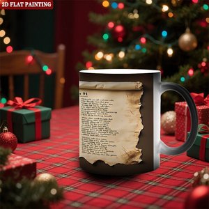 Mug en céramique noir givré de 11 oz, tasse à sublimation magique changeant de couleur, utilisation à long terme, réutilisable - Product Image 2