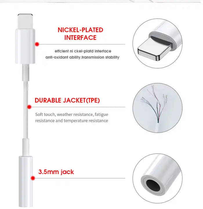 ADAPTADOR LIGHTNING JACK APPLE ORIGINAL – WEKOME