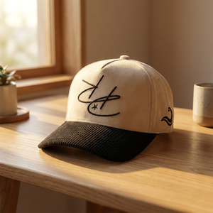Gorra <span class=keywords><strong>de</strong></span> Pana Personalizada <span class=keywords><strong>de</strong></span> 5 Paneles con Bordado, Gorra <span class=keywords><strong>de</strong></span> Pana y Gamuza con Visera Curva Vintage, Gorra <span class=keywords><strong>de</strong></span> Béisbol Retro para Hombre - Product Image 1