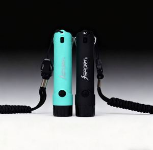 Silbato Electrónico Portátil 2 en 1 con Acabado Cepillado de Dos Tonos, Linterna Integrada, Herramienta de Seguridad para Exteriores, Uso de Emergencia para Árbitros - Product Image 1