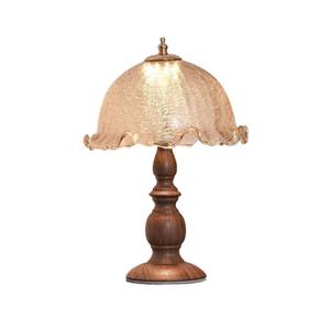 Lampe de table rétro chinoise de style américain, corps LED haut de gamme avec couleur noyer, réglable pour chambre à coucher, salon, bureau - Product Image 4