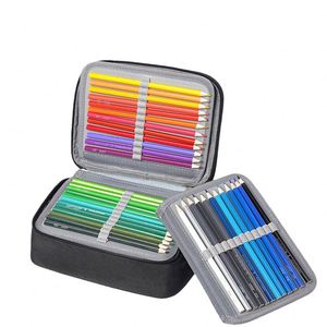 Best Selling Waterproof 72 Color Large Capacity Durable Magnetic Snap Colored Pencil Sketching Storage <b>Bag</b> Handbag Pencil Case - Product Image 5