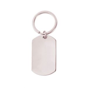 Llavero de Acero Inoxidable Brillante para Perros, Personalizable con Grabado Láser DIY, Logotipo, Oro, Oro Rosa, 28x50mm, Venta al por Mayor - Product Image 4