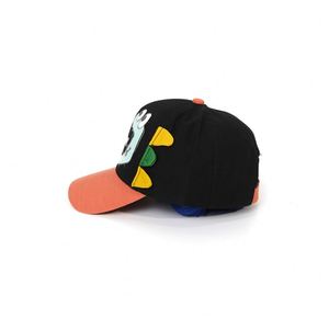 Adorable Gorra con Temática de Monstruos, Bordado Personalizado con Logotipo de Letras, Diseño de Personajes de Dibujos Animados, Forro de Satén, Gorra de Béisbol para Niños - Product Image 4