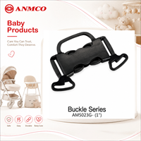 ANMCO Fabriqué en Chine Boucle de déverrouillage centrale en plastique à 3 points de 1 pouce pour poussette