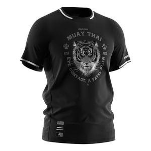 เสื้อยืดออกกำลังกายมวยไทยระบายอากาศได้ดี พิมพ์ลายโลโก้ตามสั่ง เสื้อยืดมวยไทย - Product Image 3