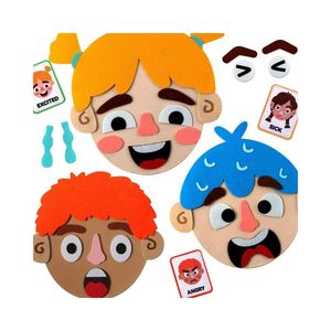 Juguete de Fieltro para Niños, Actividad de Emoticonos, Libro de Rompecabezas de Expresiones Emocionales para Niños de 3 a 4 Años, Educativo, Color Personalizado, Temprano - Product Image 2