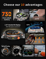 Reloj Inteligente Deportivo para Exteriores Y101 con GPS para Hombre, Pantalla AMOLED, Resistente al Agua, Múltiples Modos, Función de Contestar Llamadas, Monitor de Actividad Física