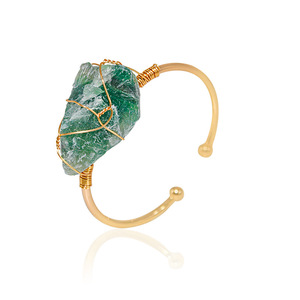 CAIOOCHE, Nueva Llegada, Joyería Antideslustre al por Mayor, Pulsera <span class=keywords><strong>de</strong></span> Mujer <span class=keywords><strong>de</strong></span> Alta Calidad Chapada en Oro con Cristales <span class=keywords><strong>de</strong></span> Piedra Natural para Regalo - Product Image 4