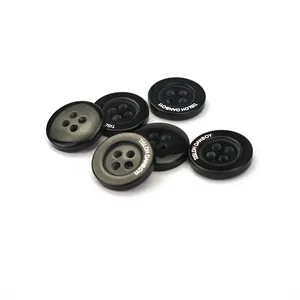 Economical fashion resin buttons eco-friendly colorful different sizes 4 hols garment buttons