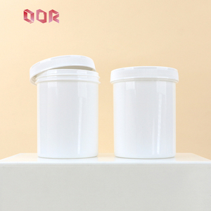 Customized Orange PET <b>Plastic</b> Protein Supplement Storage Container Empty <b>Jars</b> for Protein Powder Packaging with Screw Cap - Product Image 4