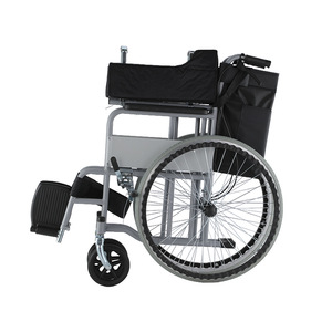 Fauteuil roulant manuel pliable léger avec fonction toilette semi-inclinable pour personnes âgées et handicapées - Product Image 1