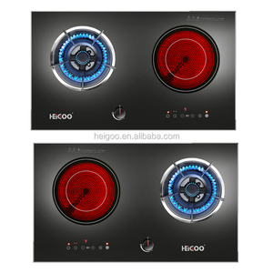 2 bruciatore doppio built-in cucina a <span class=keywords><strong>gas</strong></span> stufa di cottura & elettrico a infrarossi piano cottura a induzione con timer digitale tactil pannello uso domestico - Product Image 2