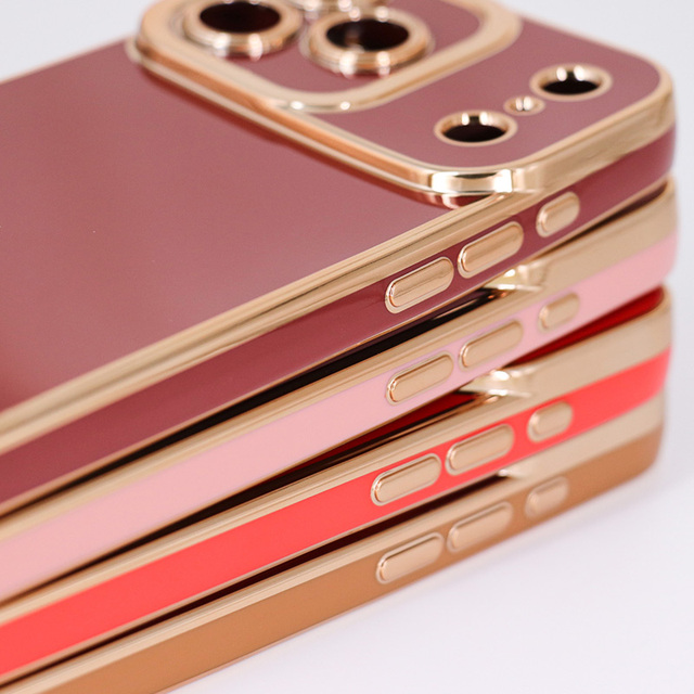 New Luxury 6D Soft TPU Mobile Phone Case for iPhone 17 Drop-Proof with Full-Inclusive Protective Plating and Customizable Logo