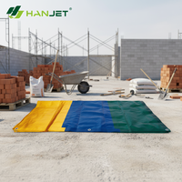 Échantillon de bâche en PE double face enduite, résistante au rétrécissement, écologique, imperméable, pour la protection des camions