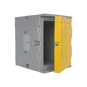 用于运输颗粒和块的130L厚超低温可重复使用干冰保温容器