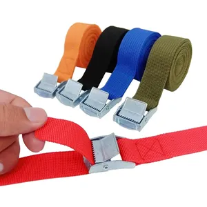 Sangles de cargaison 3M avec boucle, attache pour moto, voiture, vélo, corde de remorquage en polyester, fixation à cliquet robuste, résistance à la rupture de 500 kg, TUV - Product Image 3