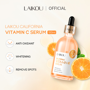 LAIKOU 100ML Suero Facial Antienvejecimiento con Vitamina C y Ácido Hialurónico, Hidratante, Antiarrugas, Iluminador, Certificado GMPC - Product Image 2