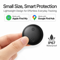 Traceur de localisation BLE pour la prévention de la perte d'animaux, compatible avec Apple Find My et Google Find Hub, système double, étanche