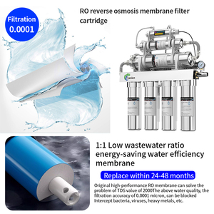 Nuovissimo filtro per l'acqua potabile da cucina a risparmio energetico a 8 stadi con <span class=keywords><strong>osmosi</strong></span> <span class=keywords><strong>inversa</strong></span> in acciaio inossidabile - Product Image 3