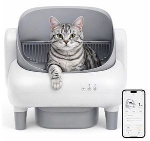 Caja de Arena Inteligente para Gatos 76L, Estructura Semicerrada, Desodoriza, Limpieza Automática y Monitoreo Inteligente, Fácil de Limpiar, Anti-Dispersión - Product Image 6